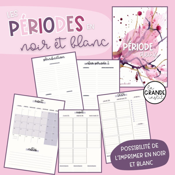 Journal de classe 2025/2026 - rose