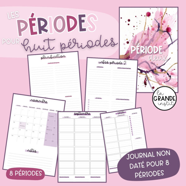 Journal de classe 2025/2026 - rose