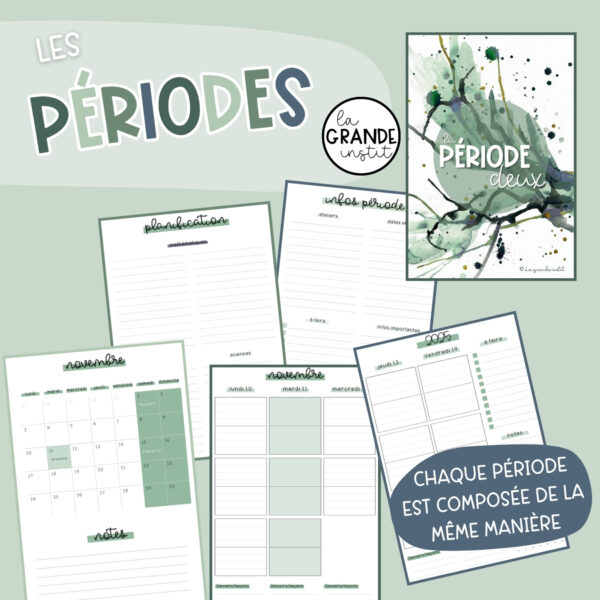 Journal de classe 2025/2026 - vert