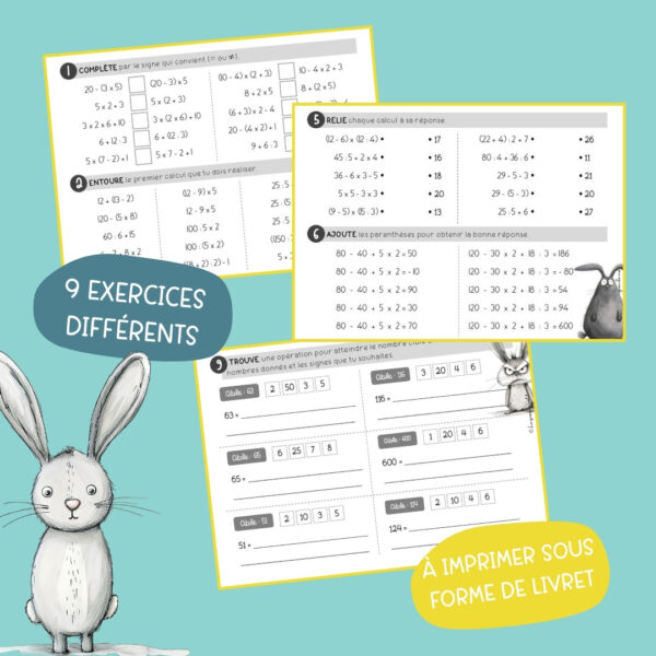 2 PRIORITÉS DES OPÉRATIONS - livret d'exercices