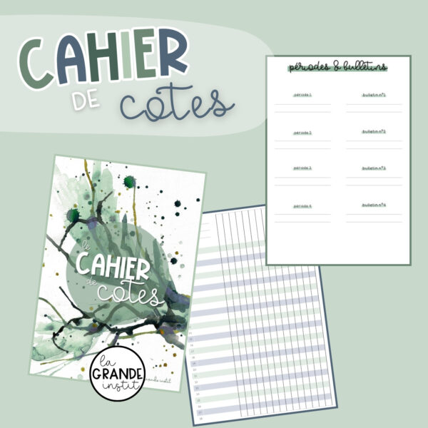 Journal de classe 2025/2026 - vert