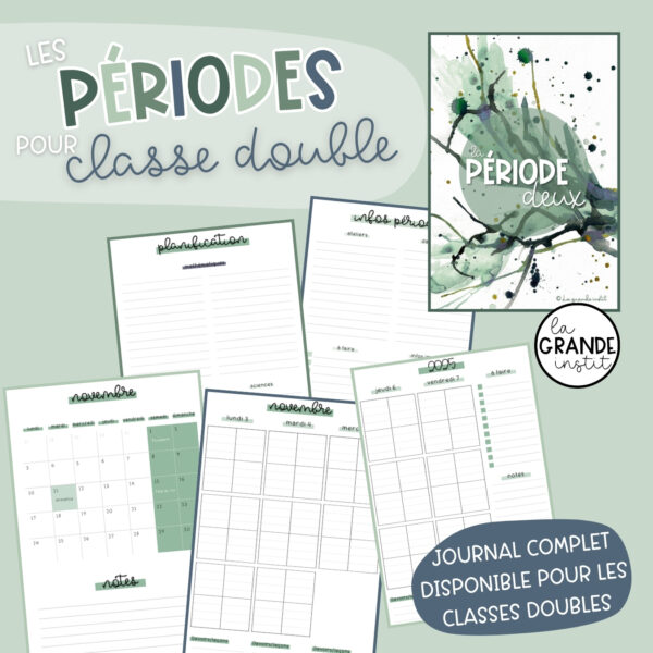 Journal de classe 2025/2026 - vert