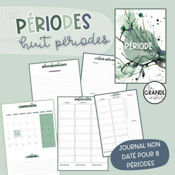 Journal de classe 2025/2026 - vert