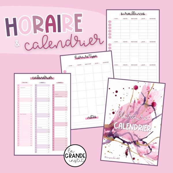 Journal de classe 2025/2026 - rose