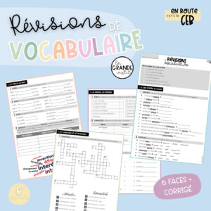 RÉVISIONS CEB - Vocabulaire