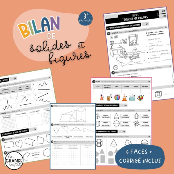 BILANS DE FIN D'ANNÉE - 3e primaire
