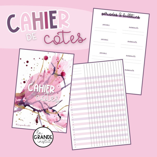 Journal de classe 2025/2026 - rose