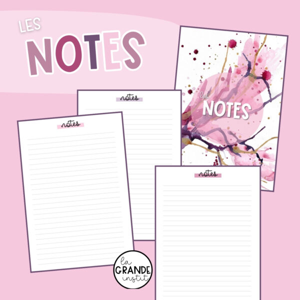 Journal de classe 2025/2026 - rose