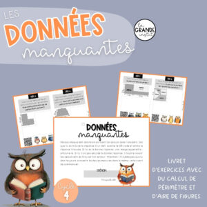 LES DONNÉES MANQUANTES - Livret d'exercices