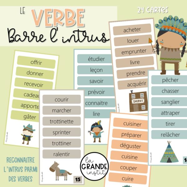LE VERBE - PACK ! - Cow-boys et indiens