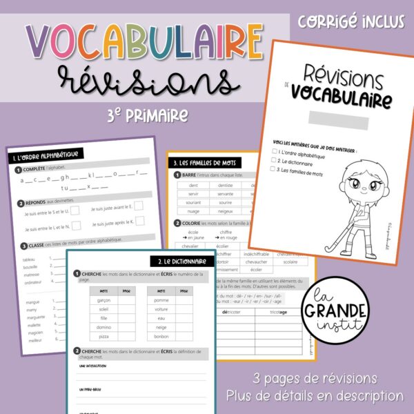 RÉVISIONS JUIN 3e primaire - PACK !