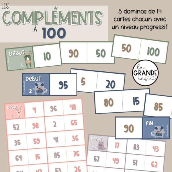 COMPLÉMENTS À 100 - Dominos