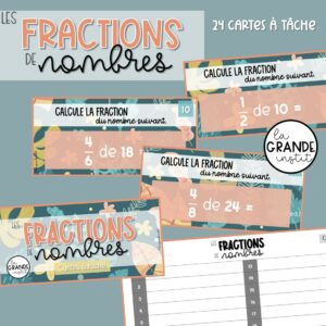 FRACTIONS DE NOMBRES - càt