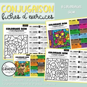 CONJUGAISON - Fiches d'exercices