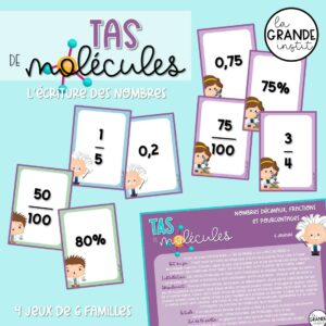 TAS DE MOLÉCULES - L'écriture des nombres