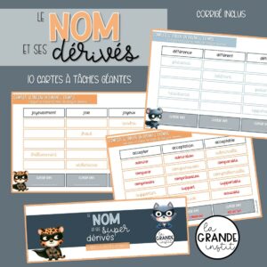 LE NOM et SES SUPER DÉRIVÉS - tableaux