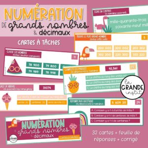 NUMÉRATION grands nombres et nombres décimaux - càt