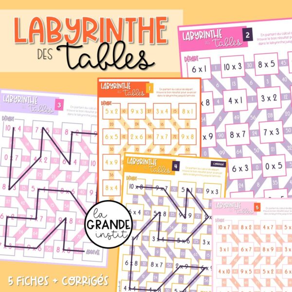 Diapositive111 LABYRINTHE des tables