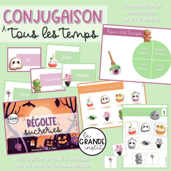 LA RÉCOLTE DE SUCRERIES - Jeu de conjugaison