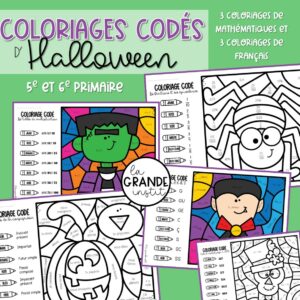 COLORIAGES d'HALLOWEEN - 5e et 6e
