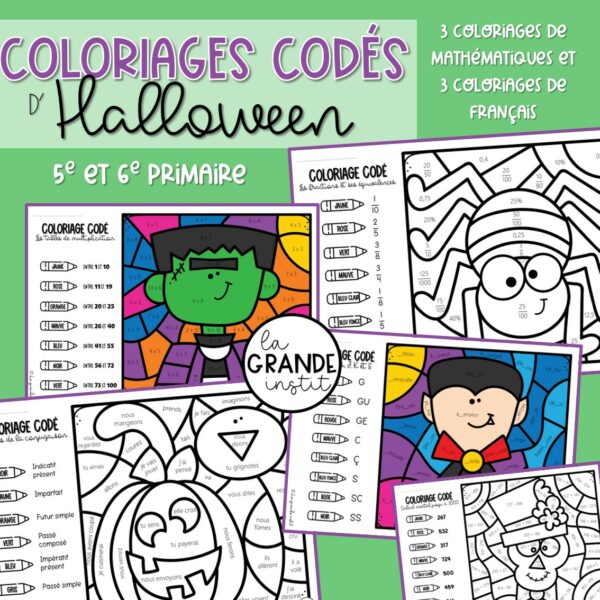 COLORIAGES d'HALLOWEEN - 5e et 6e