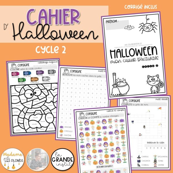 CAHIERS D'ACTIVITÉS d'HALLOWEEN - P1 à P6