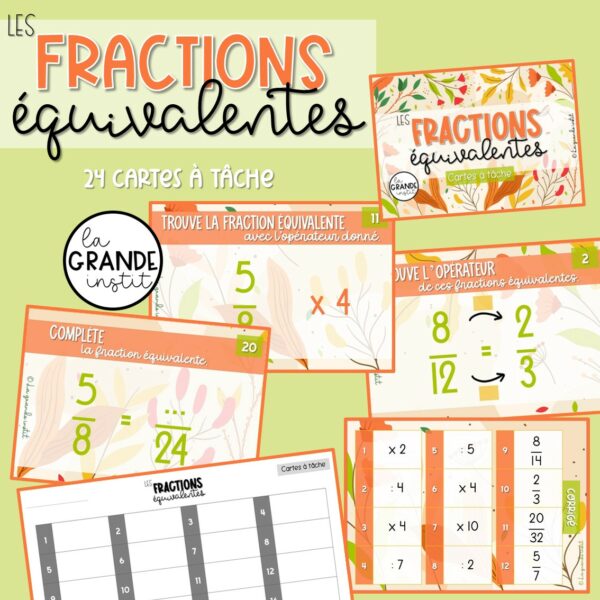 FRACTIONS ÉQUIVALENTES - càt