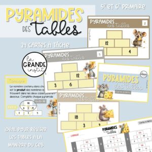 PYRAMIDES DES TABLES - càt