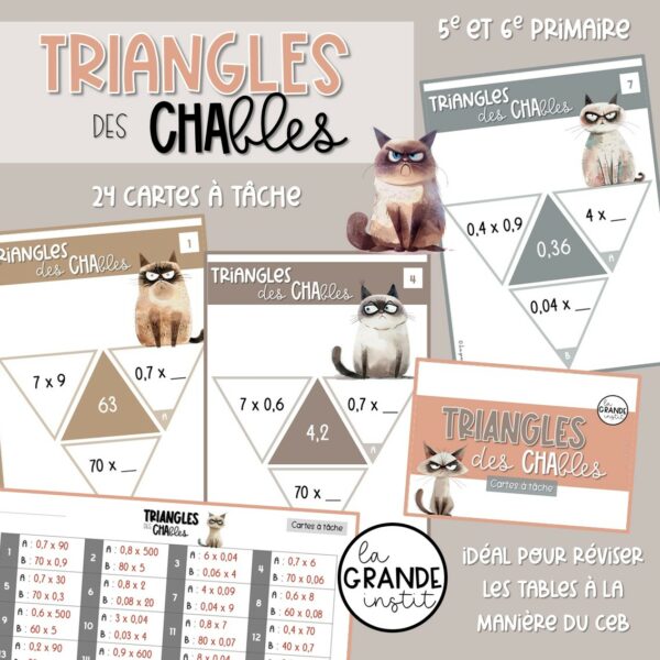 LES TABLES (ceb) - pack !