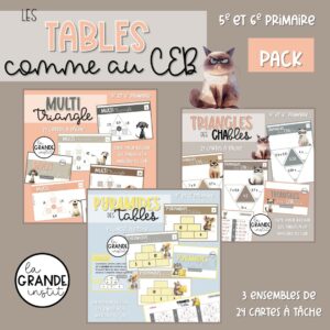 LES TABLES (ceb) - pack !