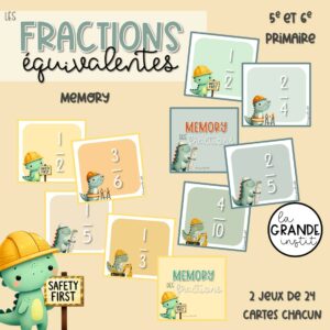 FRACTIONS ÉQUIVALENTES - memory