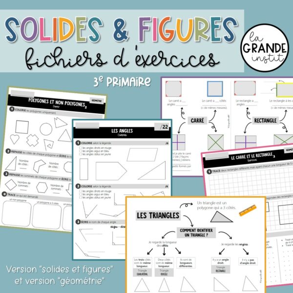 SOLIDES & FIGURES - Cours 3e primaire