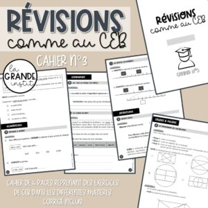 RÉVISIONS comme au CEB - Cahier n°3