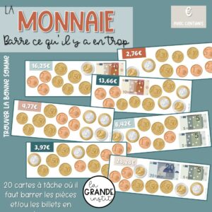 BARRE LA MONNAIE € (centimes) - càt