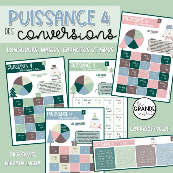 PUISSANCE 4 des conversions