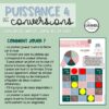 PUISSANCE 4 des conversions
