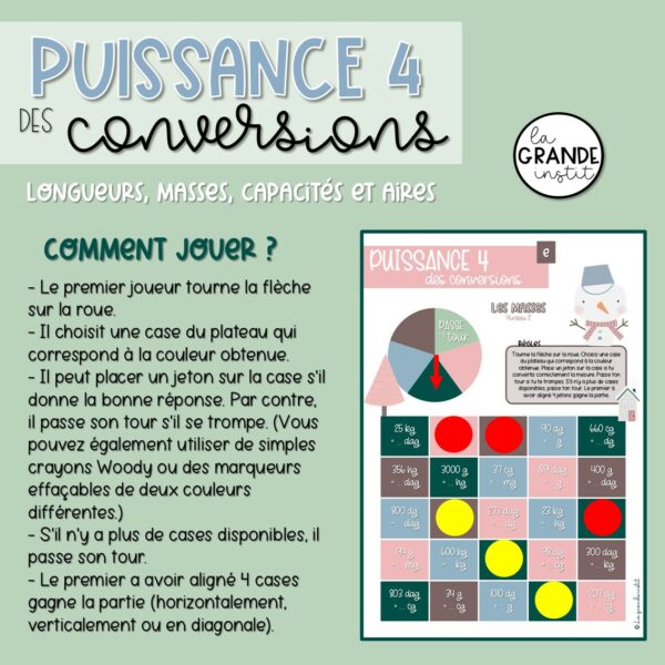 PUISSANCE 4 des conversions