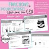 FRACTIONS et POURCENTAGES comme au CEB - fiches