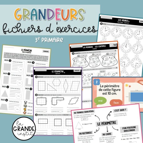 GRANDEURS - Cours 3e primaire