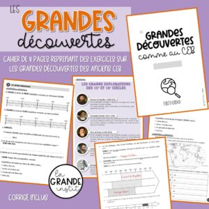 LES GRANDES DÉCOUVERTES - Livret comme au CEB