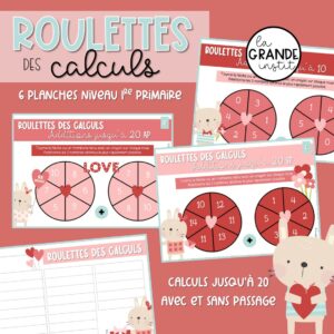 ROULETTES DES CALCULS - 1re et 2e primaire