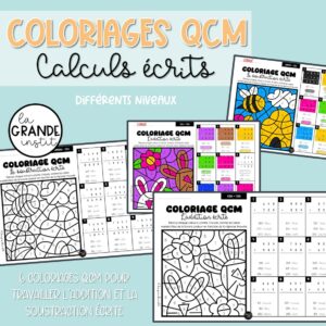COLORIAGES QCM - Printemps - CE + et -