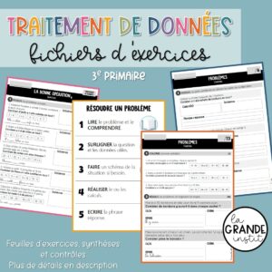 TRAITEMENT DE DONNÉES - Cours 3e primaire