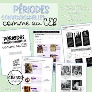 PÉRIODES CONVENTIONNELLES comme au CEB