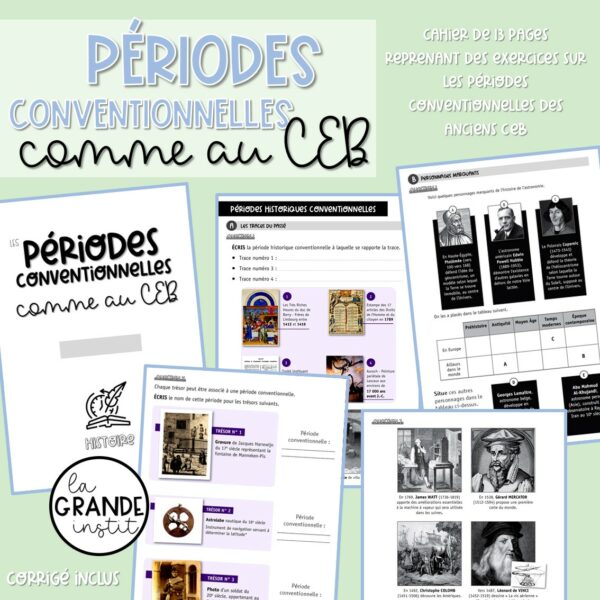 PÉRIODES CONVENTIONNELLES comme au CEB