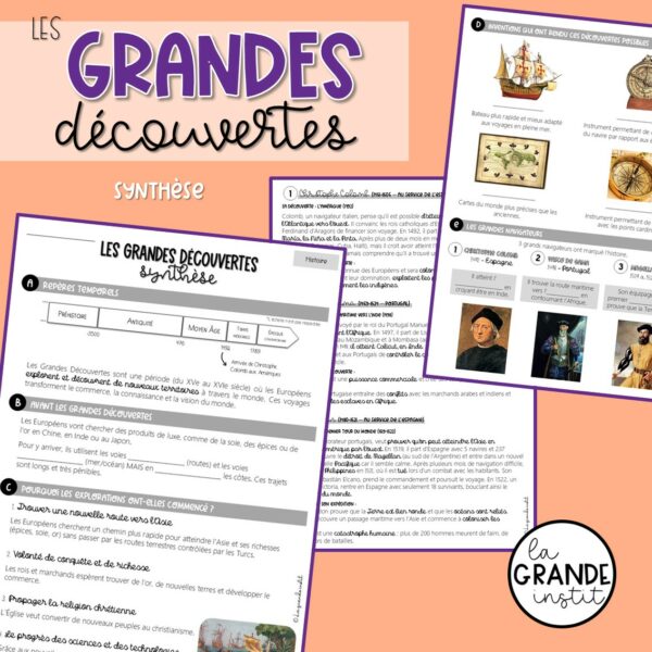 LES GRANDES DÉCOUVERTES - Découverte + synthèse