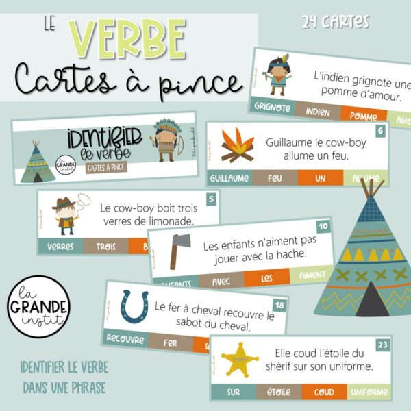 LE VERBE - PACK ! - Cow-boys et indiens