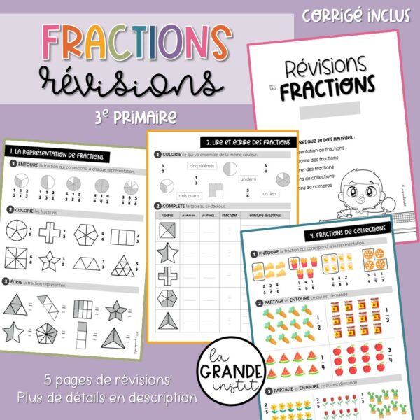 FRACTIONS - Révisions juin 3e