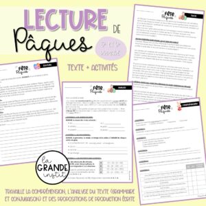LA FÊTE DE PÂQUES - Lecture 5e/6e