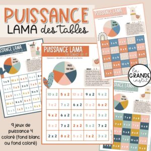 PUISSANCE LAMA des tables